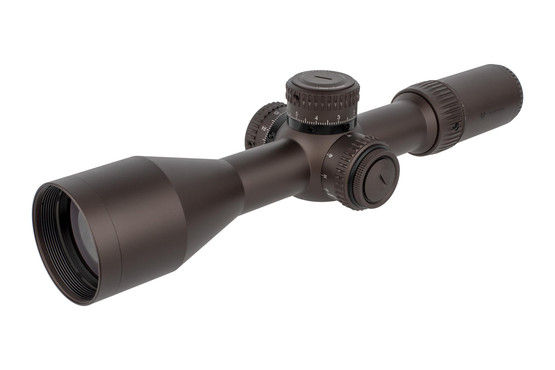 Vortex Razord HD Gen II 4.5-27x56mm Rifle scope with EBR-7C reticle features 0.1 MRAD adjustments per click.